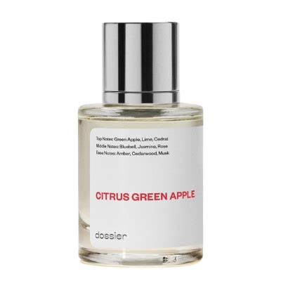 dossier citrus green apple perfume.